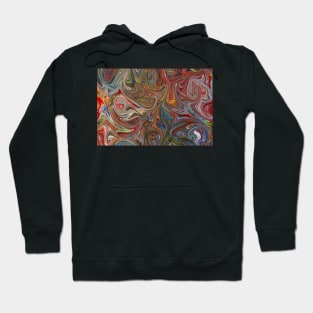 Colorful abstract liquid color background Hoodie